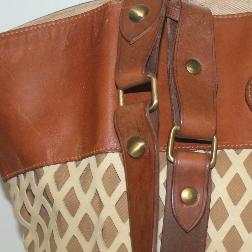 New Zenith Italy Vachetta Basket Purse Bag - Picture 9 of 11